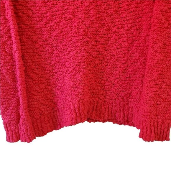 Free People Sweater XS Pink Womens Chunky Knit Dolman Sleeve Boho Slouchy - Picture 4 of 12